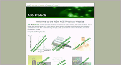 Desktop Screenshot of aosproducts.com