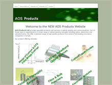 Tablet Screenshot of aosproducts.com